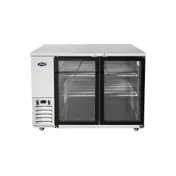 Atosa USA SBB48GGRAUS1 48" Two Section Back Bar Cooler with Glass Door, 11.5 cu. ft. 1 image