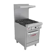 Southbend 4241E 24" Gas Restaurant Range w/ (4) Open Burners, (1) Space Saver Oven, 177.000 BTU 1 image