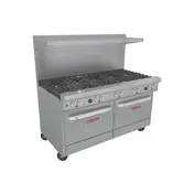 Southbend X-4601DD 60" Ultimate Restaurant Range w/ (10) Open Burners, (2) Standard Ovens, 420.000 BTU  1 image