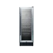 Summit SCR1225B Beverage Center with Locking Glass Door, Black Exterior, 2.2 cu. Ft. 1 image