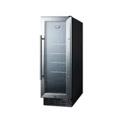 Summit SCR1225B Beverage Center with Locking Glass Door, Black Exterior, 2.2 cu. Ft. 2 image