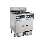 Pitco SELV14-C/FD Full Pot Floor Model Electric Fryer w/ 30 lbs, Computer Controls, Built-In Filtration 1 image