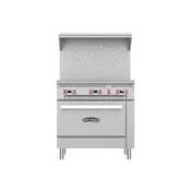 Serv-Ware SS-SGR-6B 36" Natural Gas Restaurant Range w/ (6) Open Burners, (1) Oven, 185.000 BTU 1 image