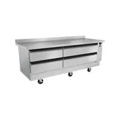 Silver King SKFCB84H-EDUS2 84" 4 Drawers Freezer Chef Base w/ Flat Top 1 image