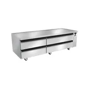 Silver King SKRCB79H-EDUS1 79" 4 Drawers Freezer Chef Base w/ Marine Edge Top 1 image