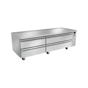 Silver King SKRCB79H-EDUS3 79" 4 Drawers Freezer Chef Base w/ Marine Edge Top 1 image