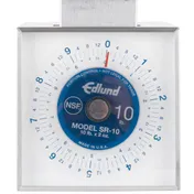 Edlund SR-10 OP - 10-29 lb Portion Scale, 8-9" Platform, Stainless Steel, Vertical Dial, Dishwasher Safe 4 image