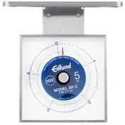 Edlund SR-5 OP - 9 lb Portion Scale, Stainless Steel, Rotating Dial, 8-9" Platform, Top Loading, Dishwasher Safe 2 image