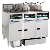 Pitco SSHLV14C-3/FD Multiple Battery Gas Fryer w/ (3) 32 lbs Frypots, Filter Drawer System 1 image