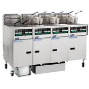Pitco SSHLV14C-4/FD Multiple Battery Gas Fryer w/ (4) 32 lbs Frypots, Filter Drawer System 1 image