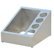 Steril-Sil VTC-1HP-4 Countertop Dispenser, 5-Section, Non-Insulated, 30 oz, Stainless Steel, Silver 1 image