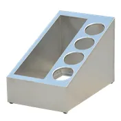 Steril-Sil VTC-3SP-4 Countertop Dispenser 5-Section Stainless Steel Silver Holds 3 1/6 Pans & 4 Cylinders 1 image