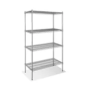 Steel Works SW1436C-4 Heavy Duty Wire Shelving Unit, 4-Tier, 14"X 36" 1 image