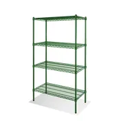 Steel Works SW2142G-4 Heavy Duty Wire Shelving Unit, 4-Tier, 21"X 42" 1 image
