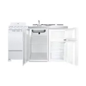 Summit ACK60COILW All-in-One Combo Kitchen, 58.63"W x 23.5"D x 42"H, with deep drawn sink 4 image