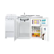 Summit ACK60COILW All-in-One Combo Kitchen, 58.63"W x 23.5"D x 42"H, with deep drawn sink 5 image
