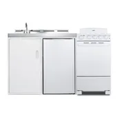 Summit ACK60COILW All-in-One Combo Kitchen, 58.63"W x 23.5"D x 42"H, with deep drawn sink 1 image