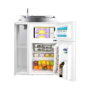 Summit C30ELGLASS All-in-One Combo Kitchen, 30"W x 23.75"D x 41"H, with deep drawn sink 3 image