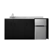 Summit CK72ADASINKL All-In-One Kitchenette, 71.75"W X 23.75"D X 34"H 2 image