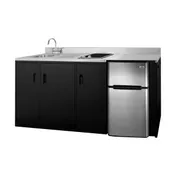 Summit CK72ADASINKL All-In-One Kitchenette, 71.75"W X 23.75"D X 34"H 3 image