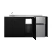 Summit CK72ADASINKL All-In-One Kitchenette, 71.75"W X 23.75"D X 34"H 5 image