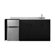 Summit CK72ADASINKR All-In-One Kitchenette, 71.75"W X 23.75"D X 34"H 2 image