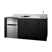 Summit CK72ADASINKR All-In-One Kitchenette, 71.75"W X 23.75"D X 34"H 3 image