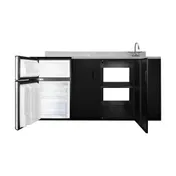 Summit CK72ADASINKR All-In-One Kitchenette, 71.75"W X 23.75"D X 34"H 4 image