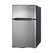 Summit CP34BSSADA 19" Compact Reach-In Refrigerator Freezer in Black, Stainless Steel Door, 3.2 cu. ft. 1 image