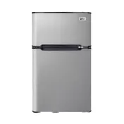 Summit CP34BSSADA 19" Compact Reach-In Refrigerator Freezer in Black, Stainless Steel Door, 3.2 cu. ft. 2 image