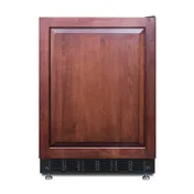 Summit CT66BK2SSRSIF 23" Undercounter Refrigerator Freezer in Black, Panel Ready Right Hinged Door, Adjustable Height, 4.9 cu. ft. 1 image
