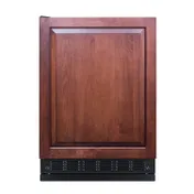 Summit CT66BK2SSRSIFLHD 23" Undercounter Refrigerator Freezer in Black, Panel Ready Left Hinged Door, Adjustable Height, 4.9 cu. ft. 1 image
