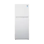 Summit FF1088W 24" Reach-In Refrigerator Freezer in White, Reversible Doors, 10.1 cu. ft. 1 image