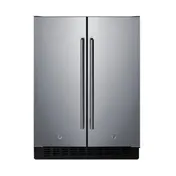 Summit FFRF24SS Reach-In Refrigerator Freezer in Black, w/ Stainless Steel Door, 3.78 cu. ft. 2 image