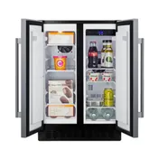 Summit FFRF24SS Reach-In Refrigerator Freezer in Black, w/ Stainless Steel Door, 3.78 cu. ft. 3 image