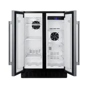 Summit FFRF24SS Reach-In Refrigerator Freezer in Black, w/ Stainless Steel Door, 3.78 cu. ft. 4 image