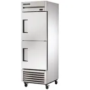 True T-23-2-HC 27" 1-Section Reach-In Refrigerator w/ 2 Solid Half Doors, Bottom Mount, Stainless Steel Front-Aluminum Sides 1 image