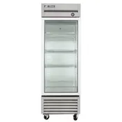True T-23G-HC~FGD01 27" 1-Section Reach-In Refrigerator w/ Glass Door, Bottom Mount, Stainless Steel Front-Aluminum Sides 2 image