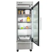 True T-23G-HC~FGD01 27" 1-Section Reach-In Refrigerator w/ Glass Door, Bottom Mount, Stainless Steel Front-Aluminum Sides 4 image