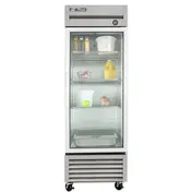 True T-23G-HC~FGD01 27" 1-Section Reach-In Refrigerator w/ Glass Door, Bottom Mount, Stainless Steel Front-Aluminum Sides 5 image