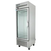 True T-23G-HC~FGD01 27" 1-Section Reach-In Refrigerator w/ Glass Door, Bottom Mount, Stainless Steel Front-Aluminum Sides 8 image