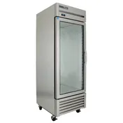 True T-23G-HC~FGD01 27" 1-Section Reach-In Refrigerator w/ Glass Door, Bottom Mount, Stainless Steel Front-Aluminum Sides 10 image