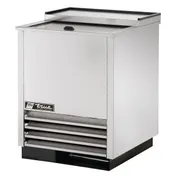 True T-24-GC-S-HC 25" Glass & Plate Chiller Stainless Steel, 90 Mug Capacity, Deep Well, Made In USA 1 image