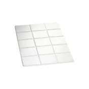 TableCraft Products CWTTDG01W Cold Food Template, 13-1/2" x 21-5/8" White Duracoat Cast Aluminum Grid 1 image