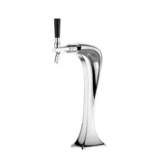 Talos 1032160-20 Cobra Draft Beer Tower - Countertop, 1-Tap, Steel/Brass Chrome, Glycol-Cooled 1 image
