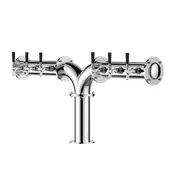Talos 1049661-00 R-Type Draft Beer Tower, Countertop, 4-6 Tap Chrome 304 Stainless Steel Column 1 image