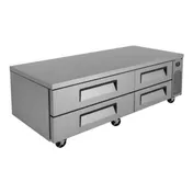 Turbo Air TCBE-72SDR-N 72" 4 Drawers Refrigerated Chef Base, Flat Top, 12.6 cu. ft. 2 image