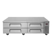 Turbo Air TCBE-72SDR-N 72" 4 Drawers Refrigerated Chef Base, Flat Top, 12.6 cu. ft. 3 image