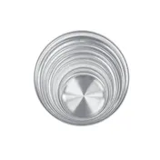 Thunder Group ALPTWR008 Pizza Tray, 8", Wide Rim, Solid, Aluminum 1 image