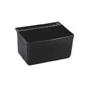Thunder Group PLBC0012B Silverware Bin, 13" x 9.25" x 7", Black Plastic, One-Piece Design for Bus Carts 1 image